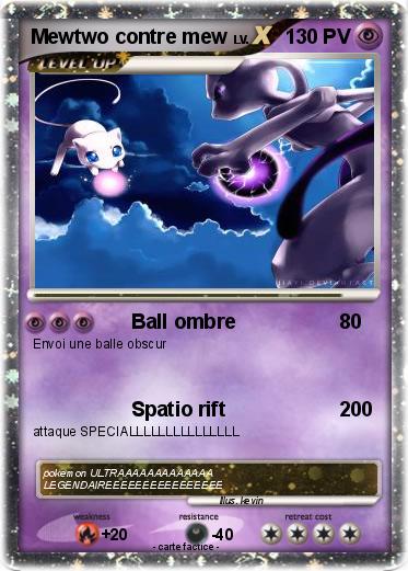 Pokemon Mewtwo contre mew