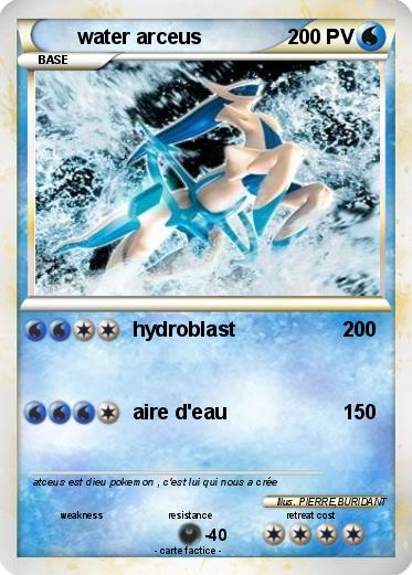Pokemon water arceus
