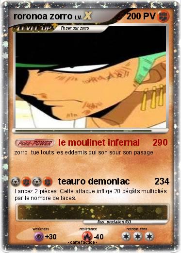 Pokemon roronoa zorro