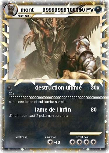 Pokemon mont      9999999910000