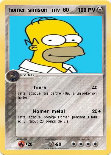 Pokemon homer  simson   niv  60
