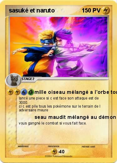 Pokemon sasuké et naruto