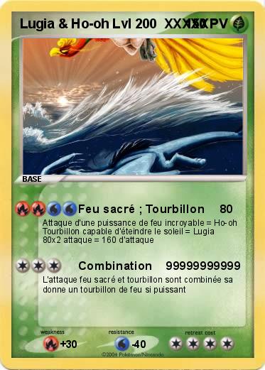 Pokemon Lugia & Ho-oh Lvl 200  XXXXX
