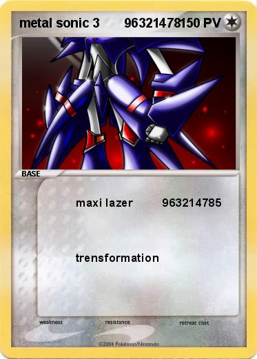 Pokemon metal sonic 3       96321478
