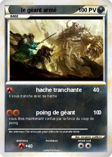 Pokemon le géant armé