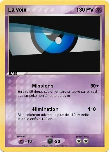 Pokemon La voix 