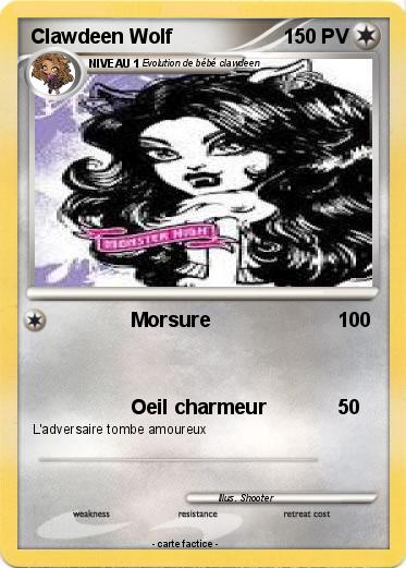 Pokemon Clawdeen Wolf