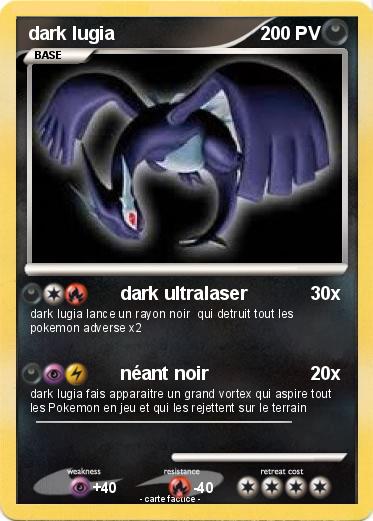 Pokemon dark lugia