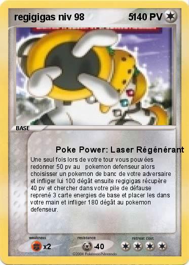 Pokemon regigigas niv 98                 5      
