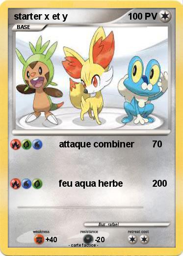 Pokemon starter x et y