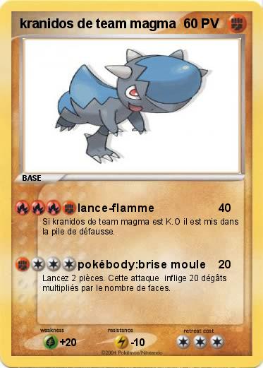 Pokemon kranidos de team magma