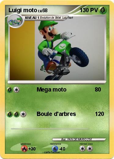 Pokemon Luigi moto