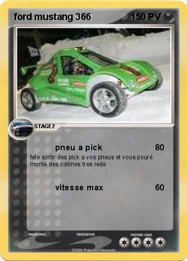 Pokemon ford mustang 366