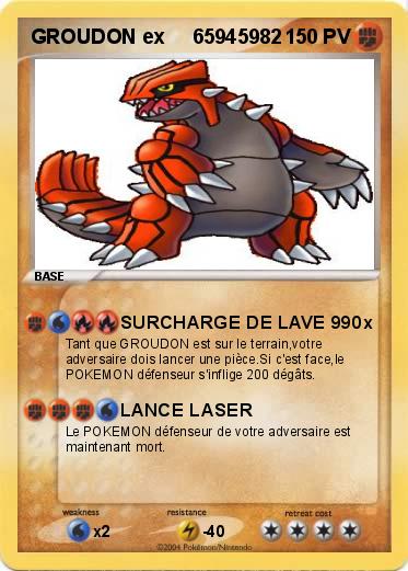 Pokemon GROUDON ex     65945982