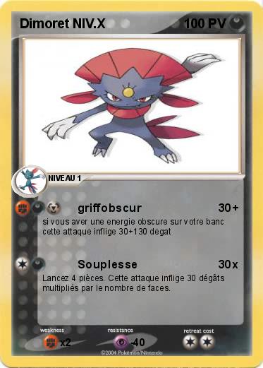 Pokemon Dimoret NIV.X