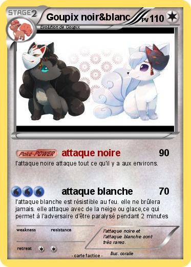 Pokemon Goupix noir&blanc