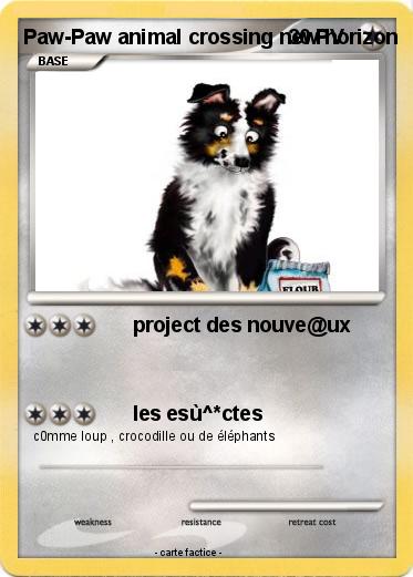 Pokemon Paw-Paw animal crossing new horizon