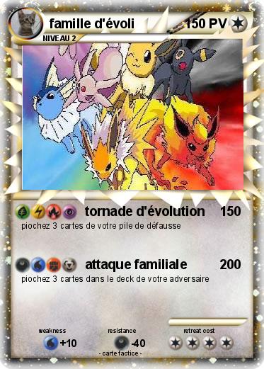 Pokemon famille d'évoli