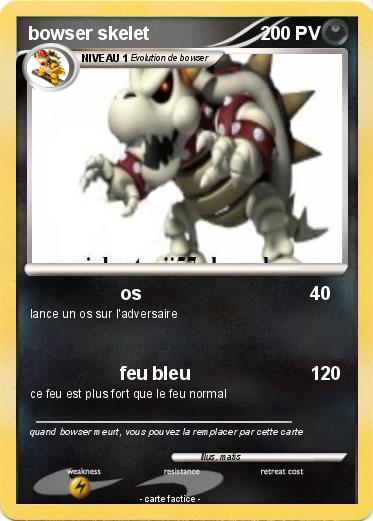 Pokemon bowser skelet