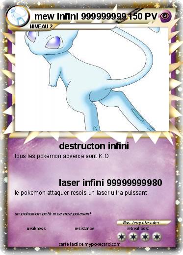 Pokemon mew infini 999999999