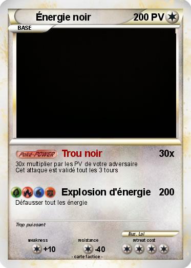 Pokemon Énergie noir