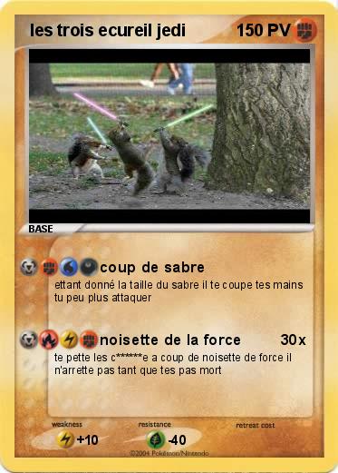 Pokemon  les trois ecureil jedi