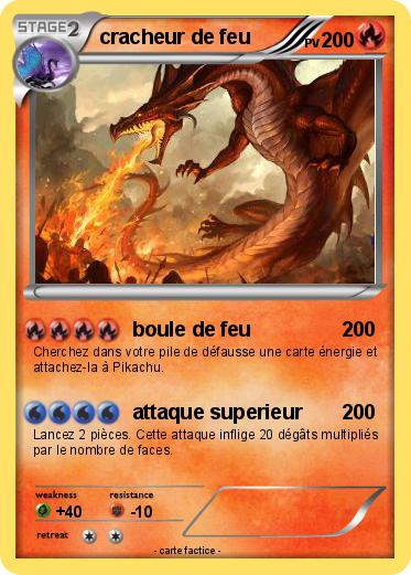 Pokemon cracheur de feu