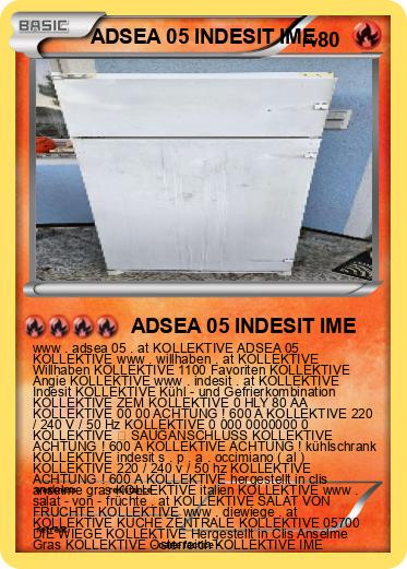Pokemon ADSEA 05 INDESIT IME