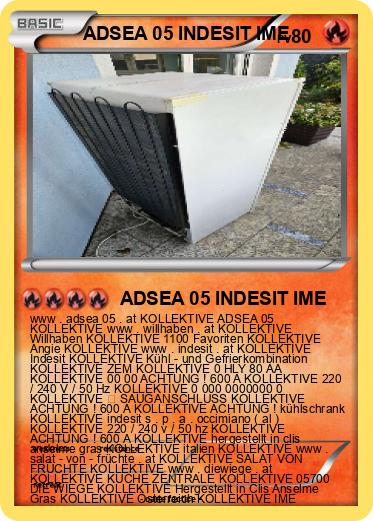 Pokemon ADSEA 05 INDESIT IME