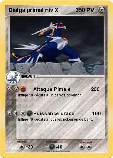 Pokemon Dialga primal niv X           3