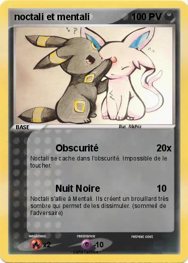 Pokemon noctali et mentali