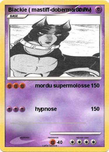 Pokemon Blackie ( mastiff-doberman mix )