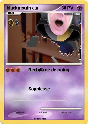 Pokemon blackmouth cur