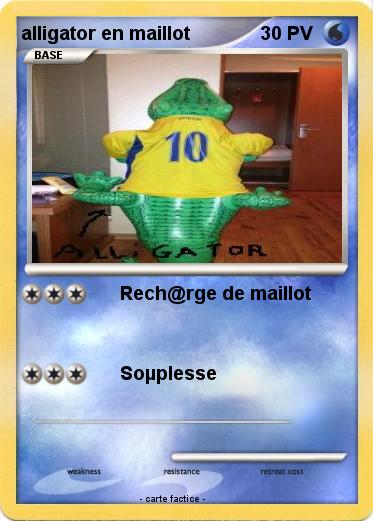 Pokemon alligator en maillot