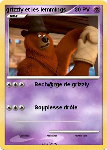 Pokemon grizzly et les lemmings