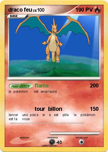 Pokemon draco feu