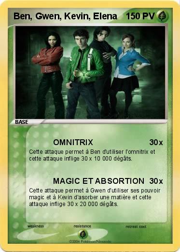 Pokemon Ben, Gwen, Kevin, Elena 