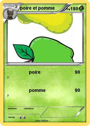 Pokemon poire et pomme