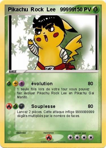 Pokemon Pikachu  Rock  Lee   99999      