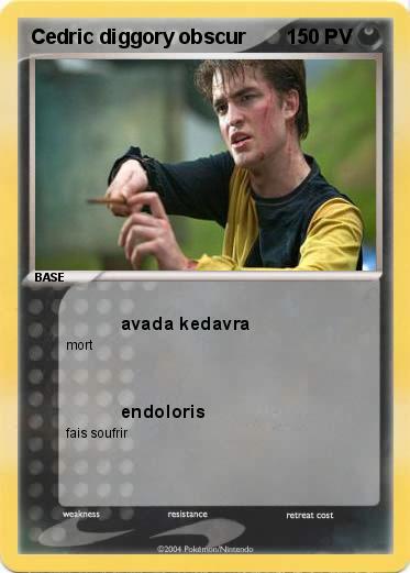Pokemon Cedric diggory obscur