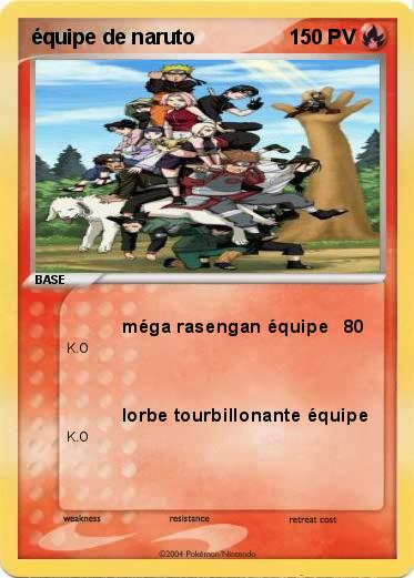 Pokemon équipe de naruto