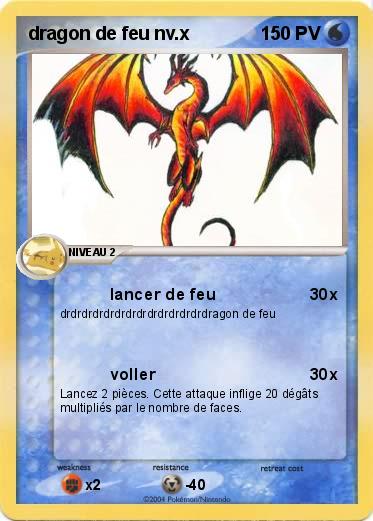 Pokemon dragon de feu nv.x