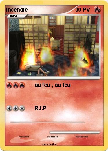Pokemon incendie