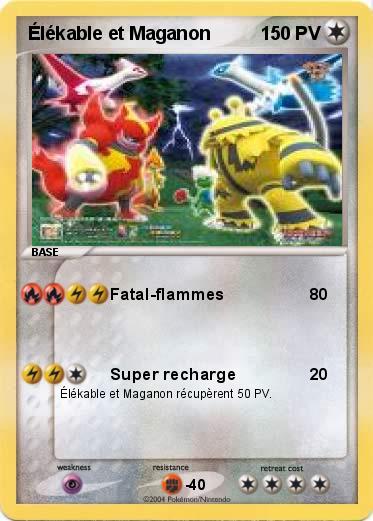 Pokemon Élékable et Maganon 