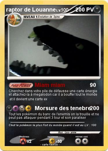 Pokemon raptor de Louanne