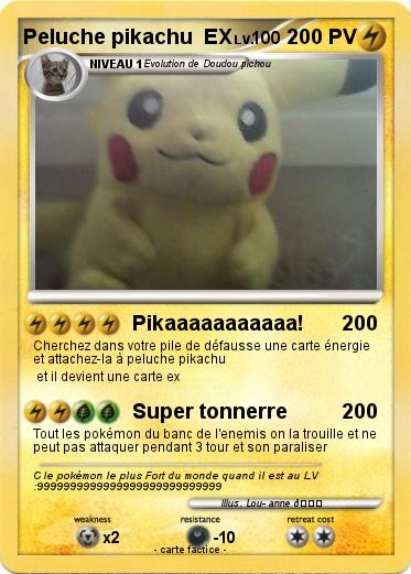 Pokemon Peluche pikachu  EX