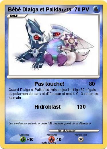 Pokemon Bébé Dialga et Palkia