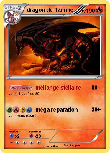 Pokemon dragon de flamme