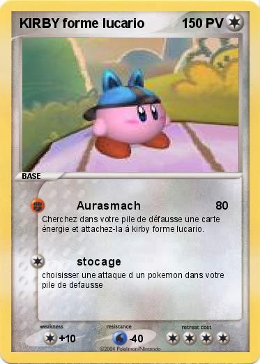Pokemon KIRBY forme lucario 
