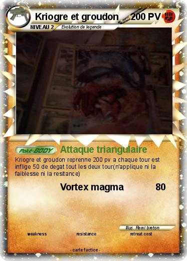 Pokemon Kriogre et groudon